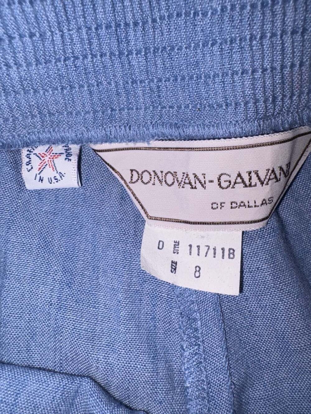 Donovan-Galvan of Dallas Vintage High-Waisted Elastic Waist Pants Size 8